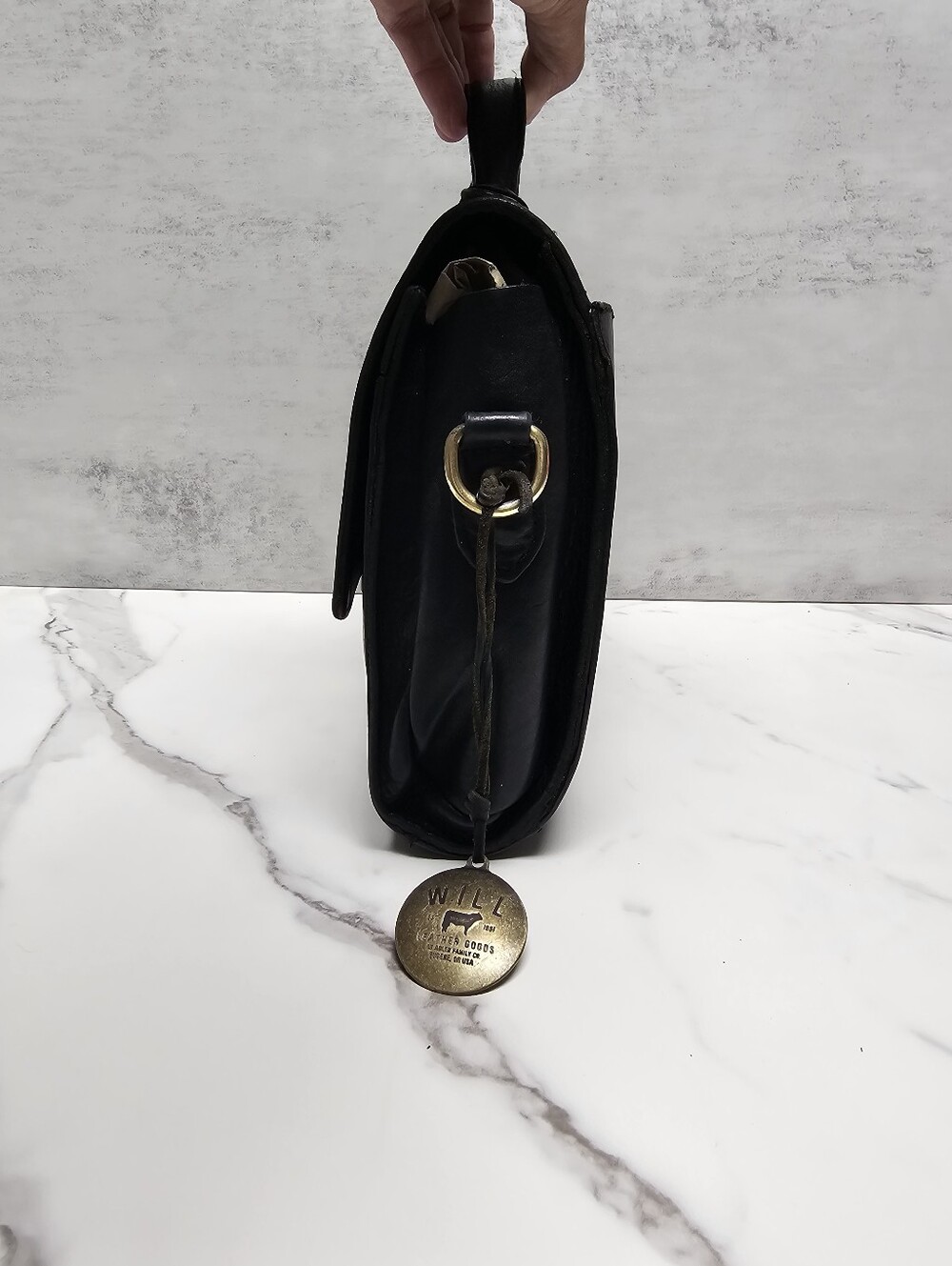 Will Black Leather Quinn Crossbody Bag - Picture 3 of 12